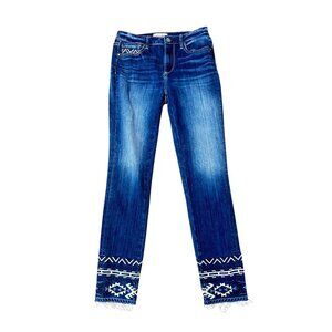 Anthropologie Driftwood Colette denim jeans size 26 dark wash